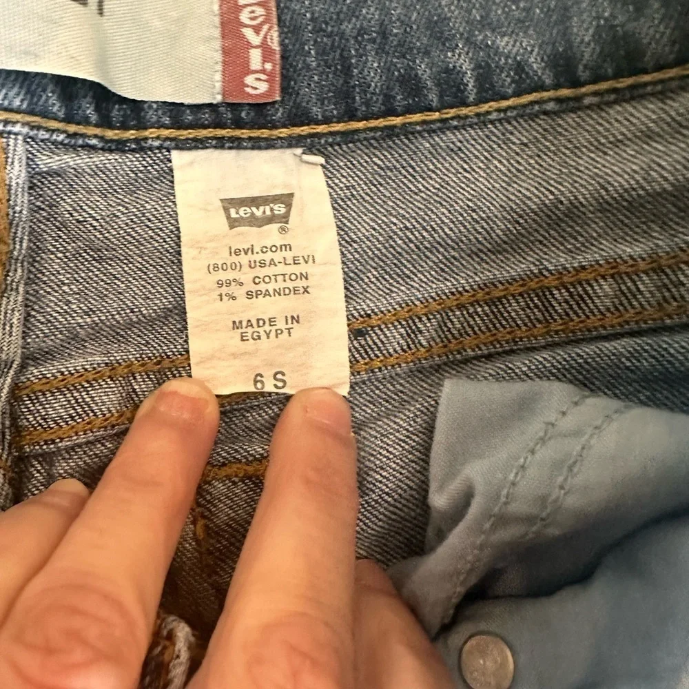 Levi's Blue Jean Shorts Raw Hem‎ Cut-Off